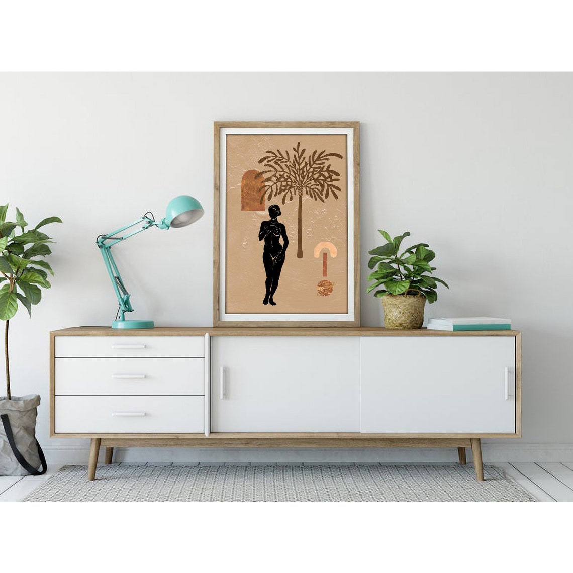 Female Celestial No12 Celestial Art Boho Art Naked Woman Art Fashion Prints Nude Figure Art - Image 3