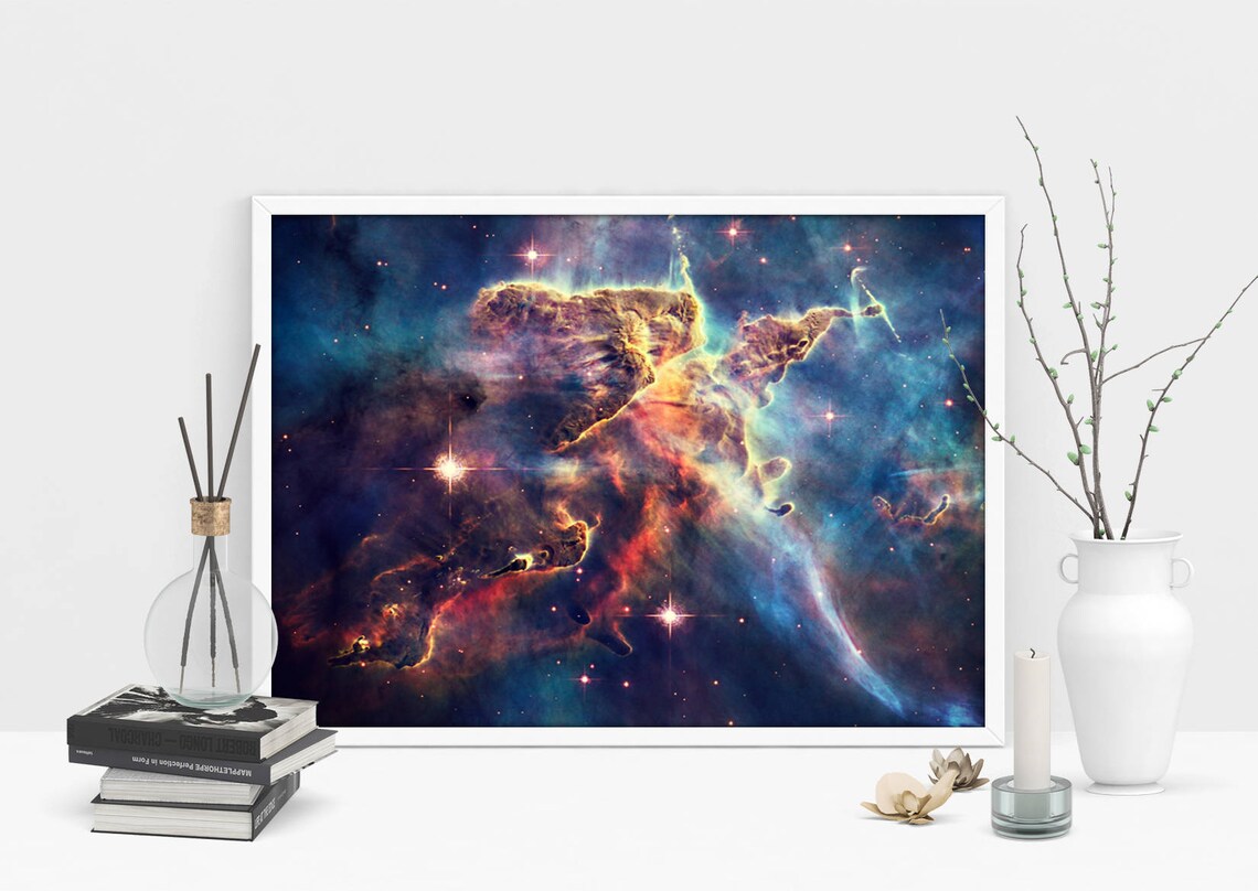 Hubble Carina Nebula Space Poster, Astronomy Print - Image 3