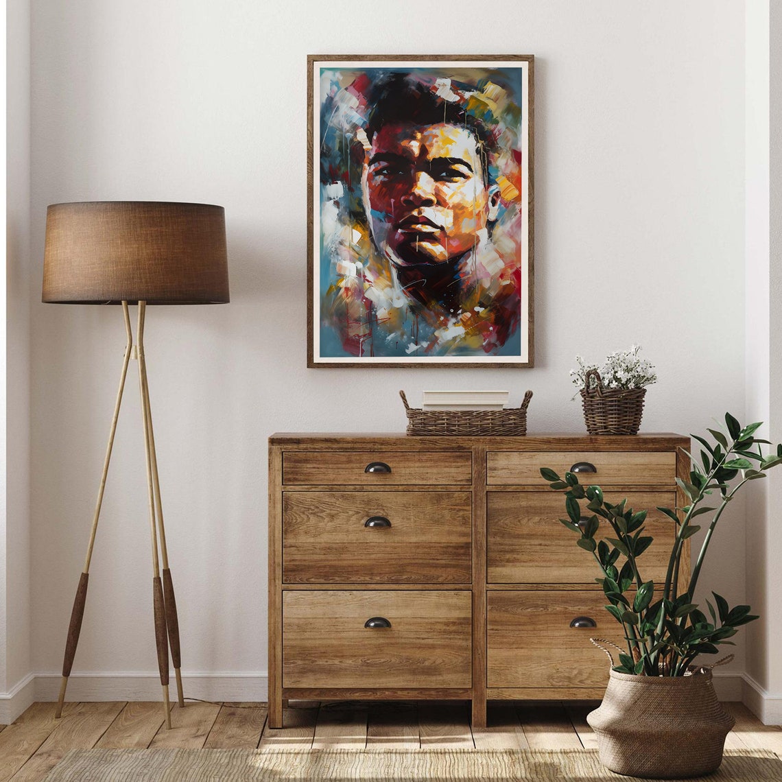 Muhammad Ali Vibrant Abstract Impressionist Boxing Icon Poster - Image 4
