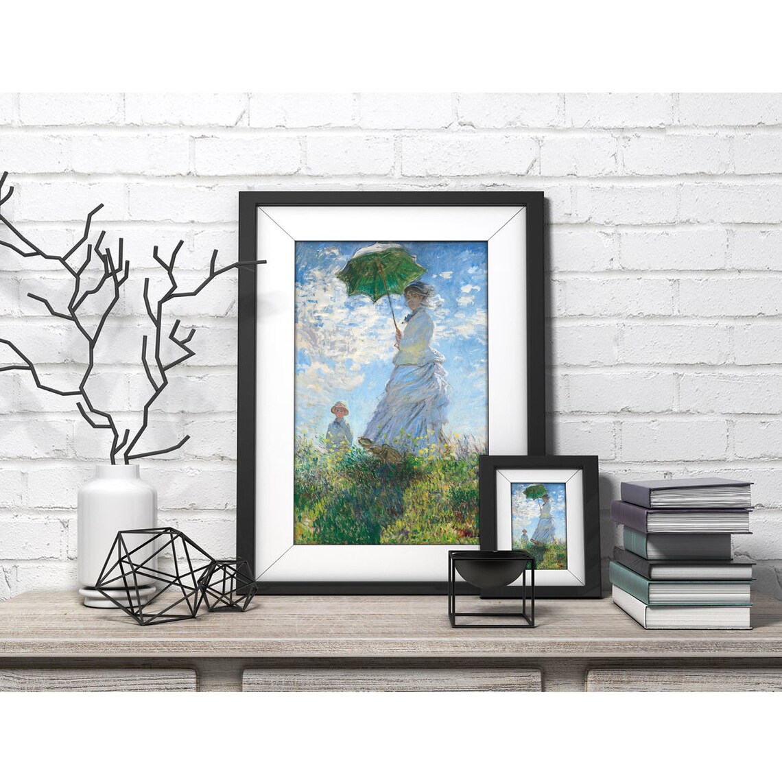 Woman With A Parasol, Claude Monet Vintage Art Print - Image 4