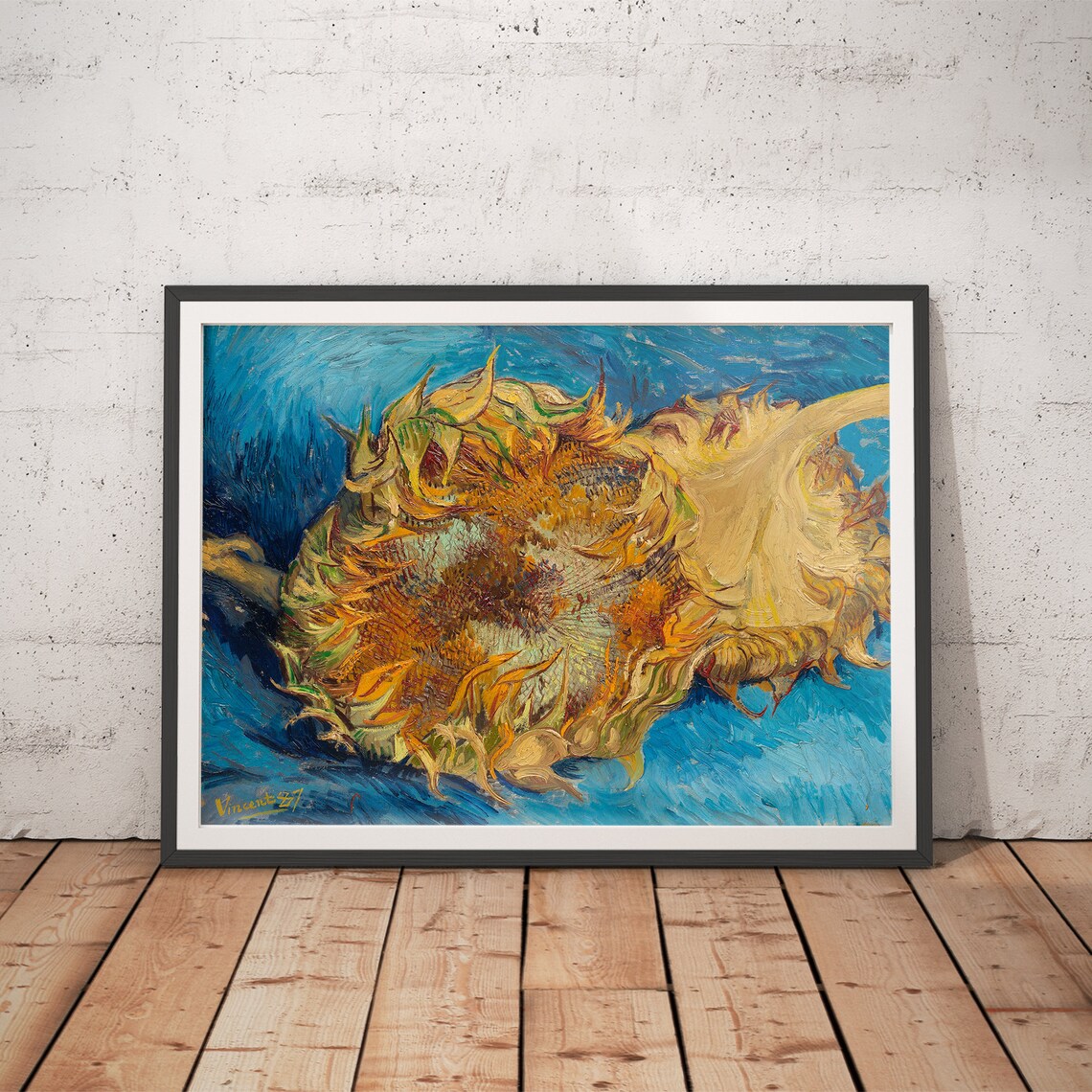 Sunflowers by Van Gogh, Vintage Art Print