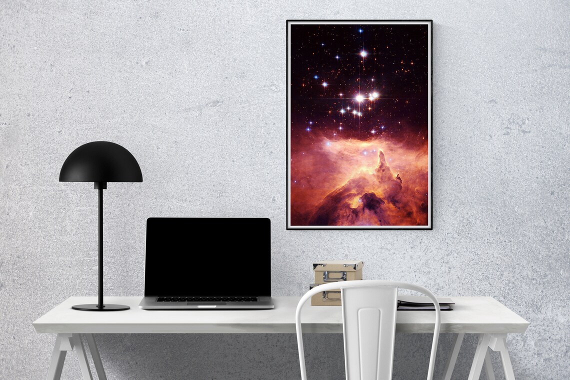 Hubble Stars Galaxy Print, Outer Space Decor - Image 2
