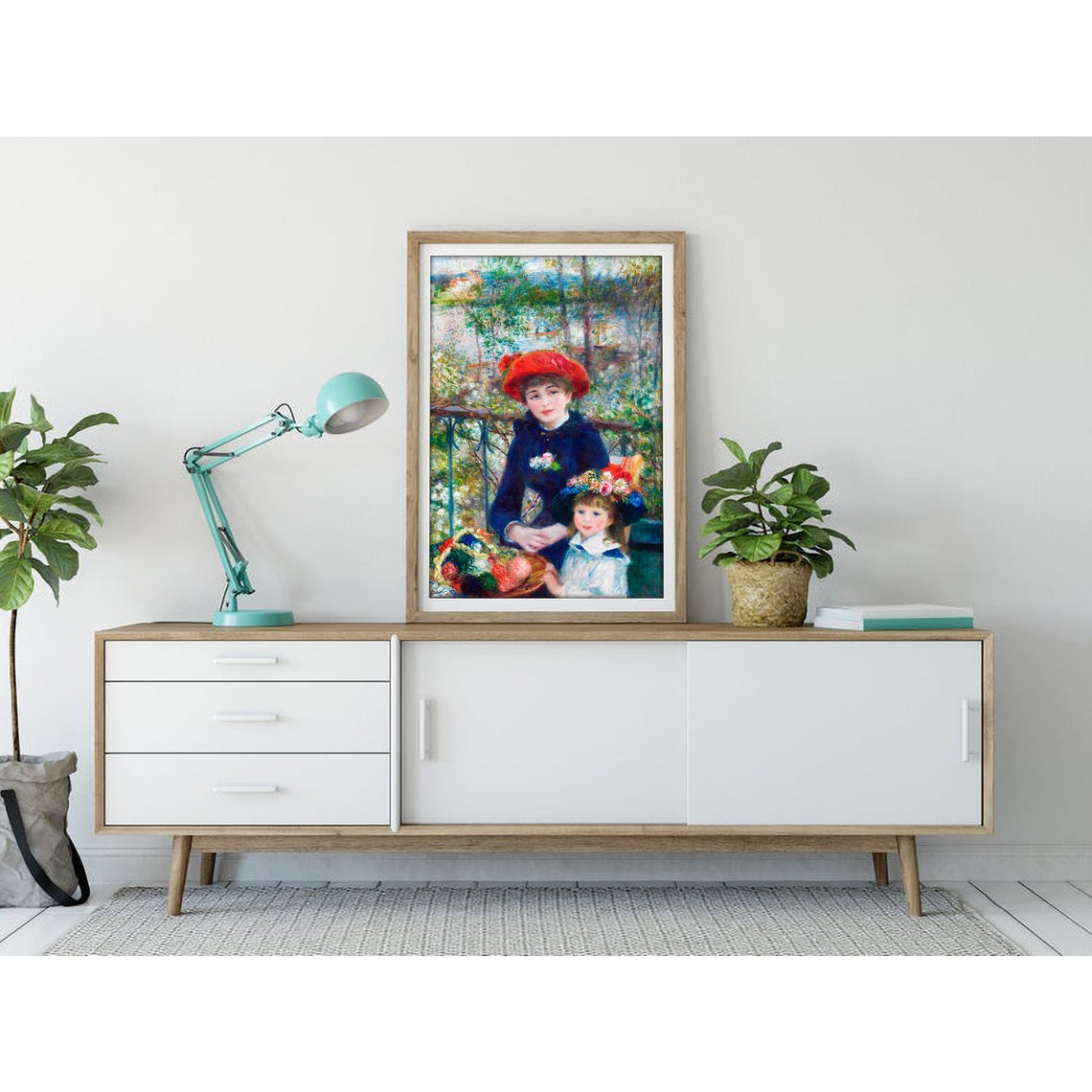 Pierre-Auguste Renoir Two Sisters on the Terrace Impressionist Poster - Image 3