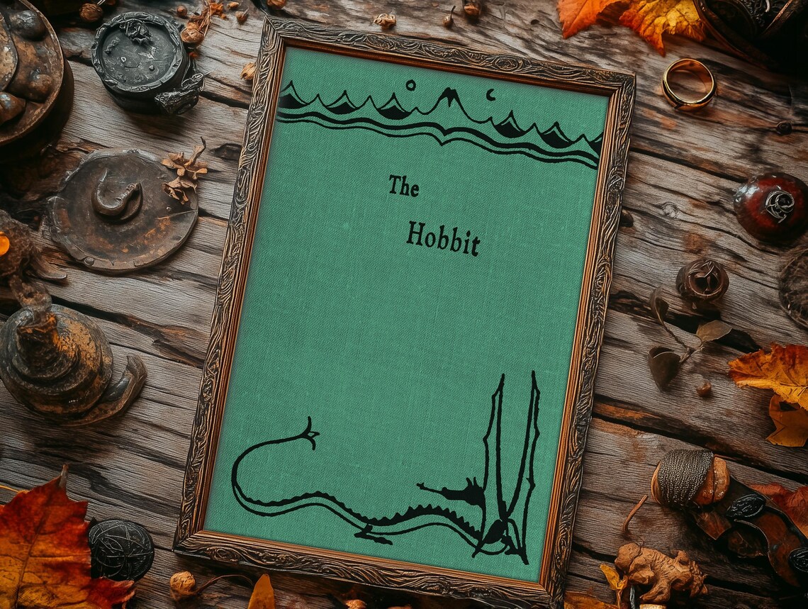The Hobbit Poster, Tolkien Literary Print