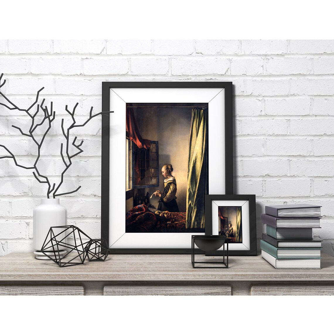 Girl Reading a Letter by an Open Window, Vermeer - Image 4