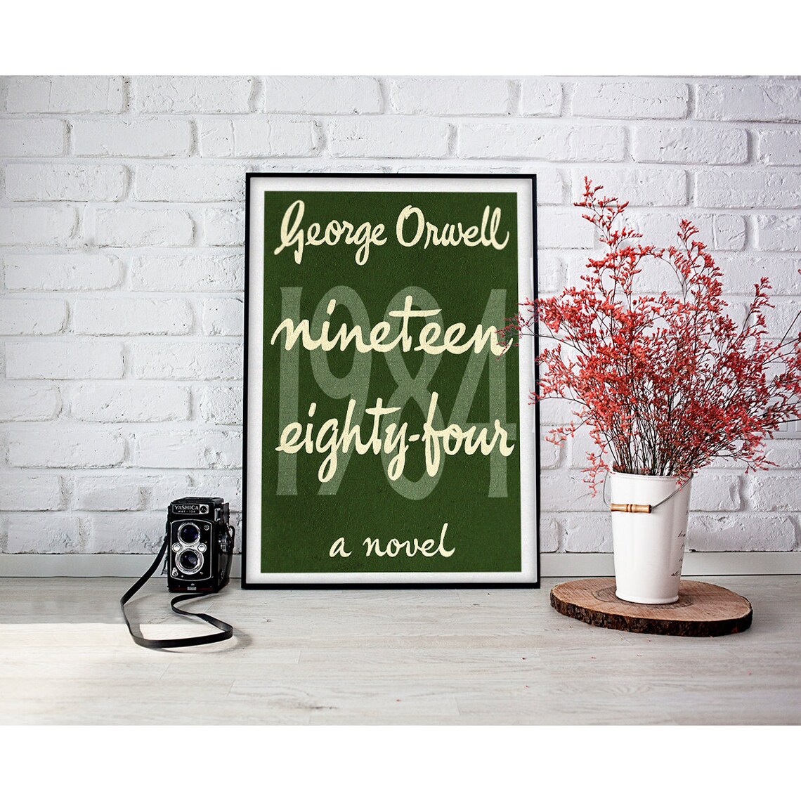 1984 George Orwell Literary Art Print, Book Cover - Image 3