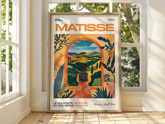 Henri Matisse Woman Archway Valley Landscape Gallery Art Poster