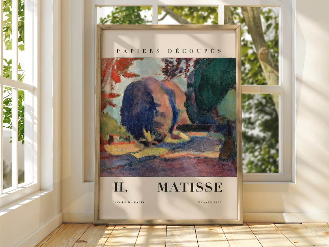 Henri Matisse Papiers Decoupes Ecole de Paris France 1890 Poster