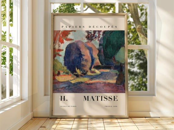 Henri Matisse Poster Exhibition Gallery Print Classic Art Floral Flowers