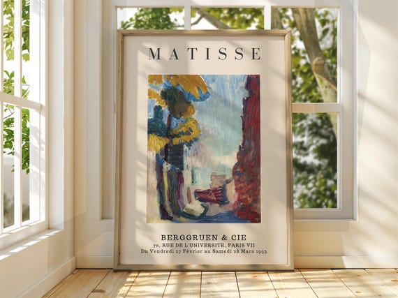 Henri Matisse Poster Exhibition Gallery Print Classic Art Floral Flowers