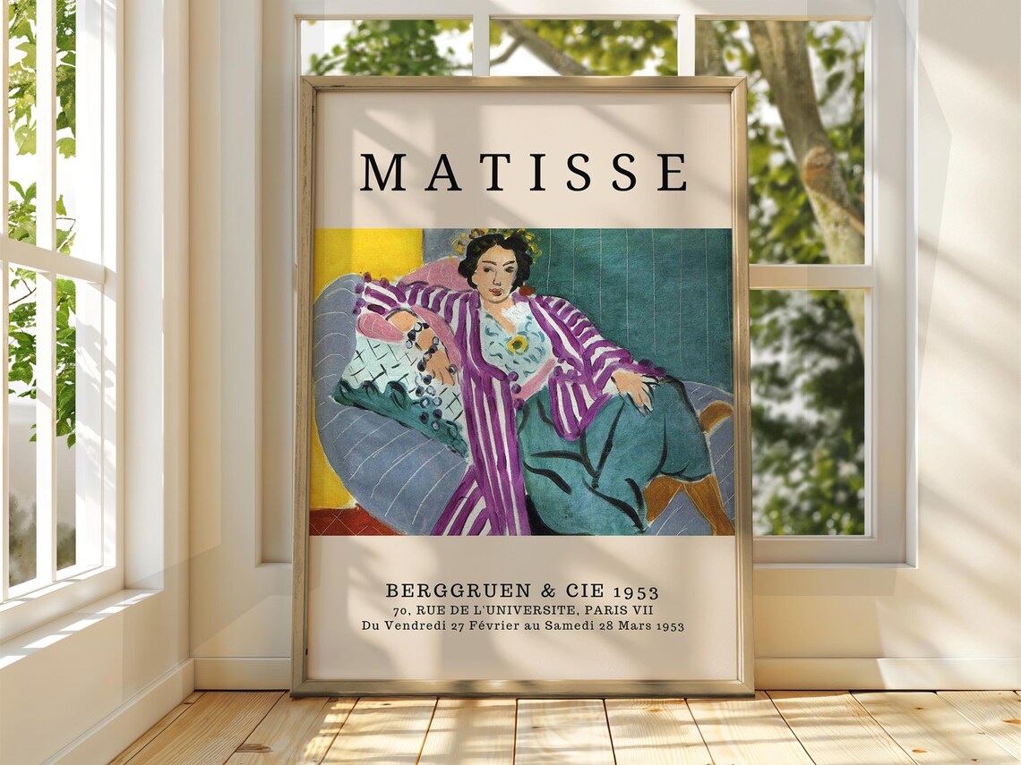Henri Matisse Woman Portrait 1953 Berggruen Exhibition Poster
