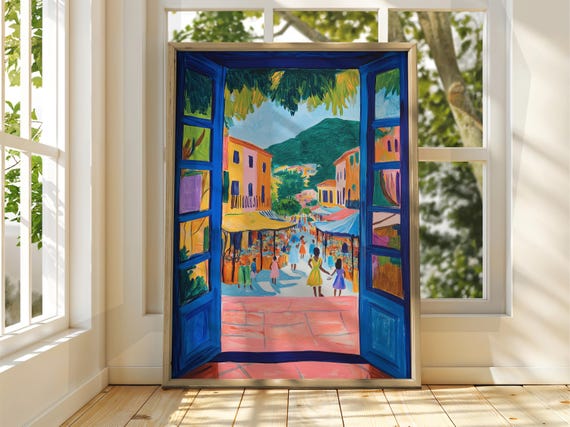 Henri Matisse Style Street Art Exhibition Print Gallery Classic Fauvism Painting