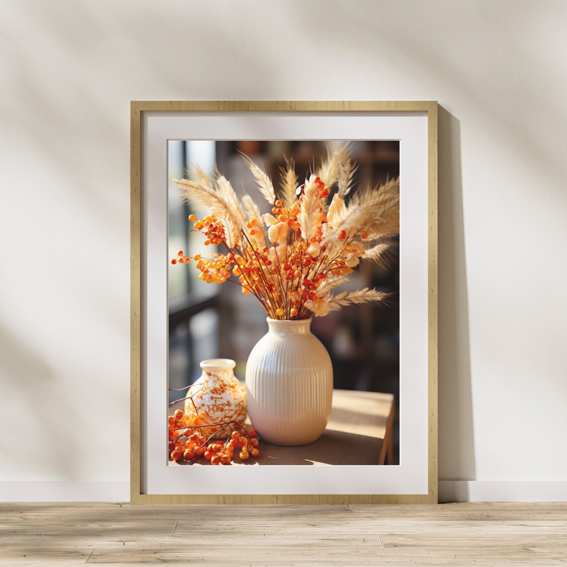 Autumn Arrangement Poster, Seasonal Wall Decor