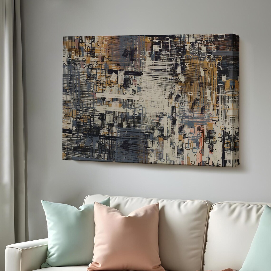 Abstract Geometric Decorative Wall Art, Modern