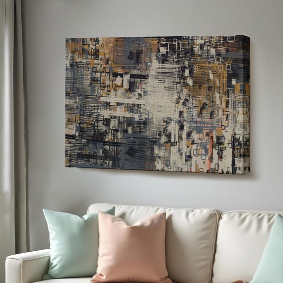 Abstract Geometric Decorative Wall Art, Modern
