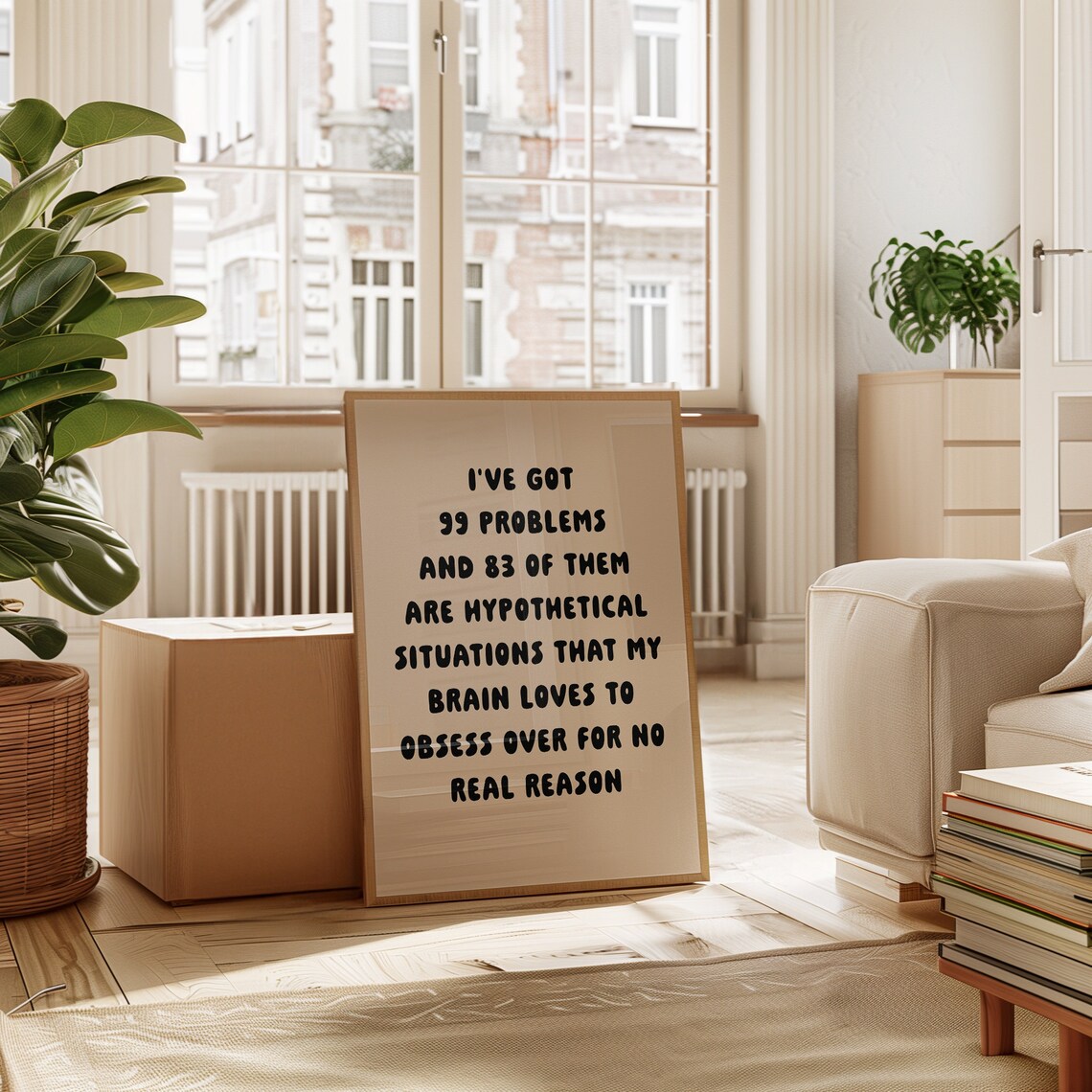 Therapy Quote Funny Typography Art Print, Therapy Room - Image 3