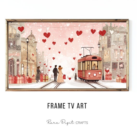 Valentines Day Frame Tv Art Love Month Tv Art Hello February Tv Art Cute Valentines Frame Tv Art