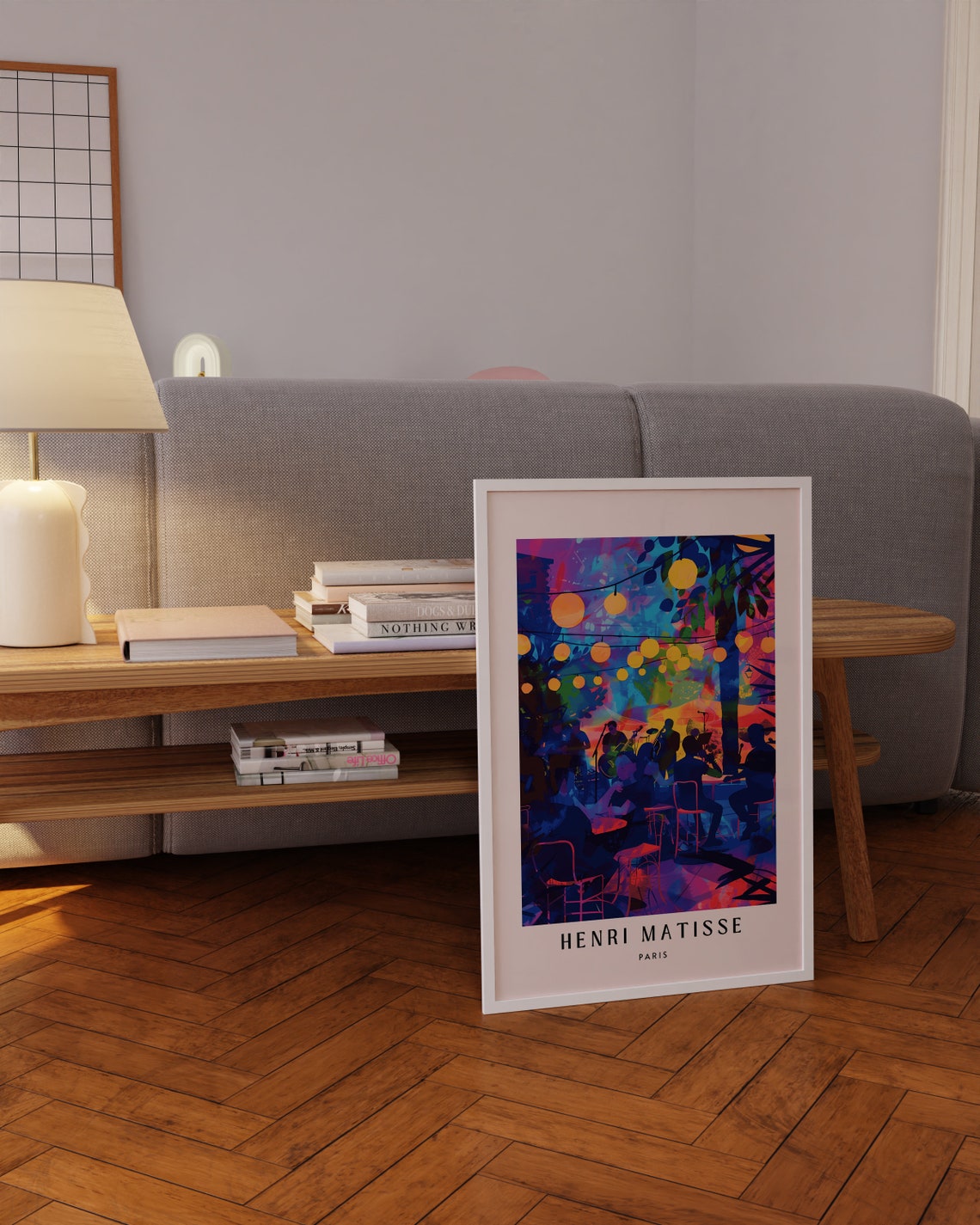 Henri Matisse Night Jazz Cafe Musicians Lanterns Night Art Poster - Image 3