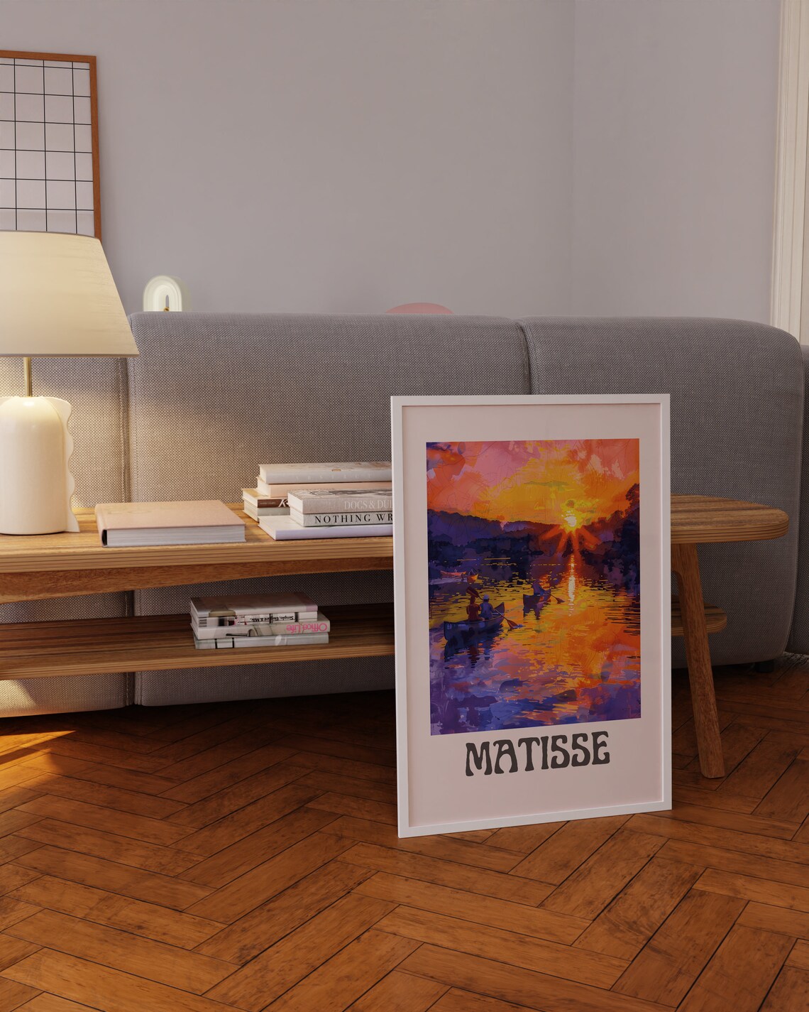 Henri Matisse Sunrise Canoes Golden Lake Morning Scenic Art Poster - Image 3