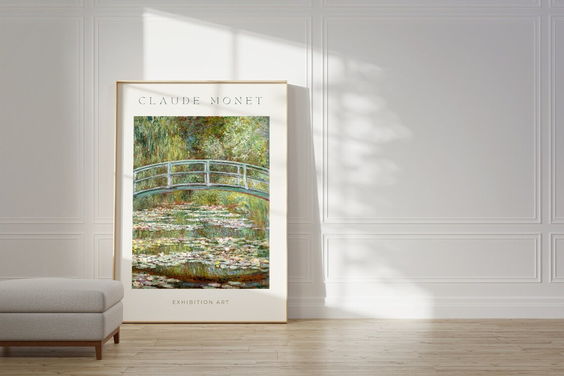 Claude Monet Aesthetic Room Decor Wall Art Print
