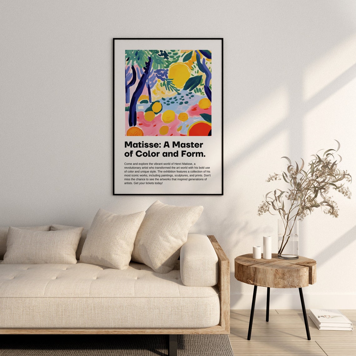 Henri Matisse Sunlit Garden Oranges Master of Color Form Poster - Image 2