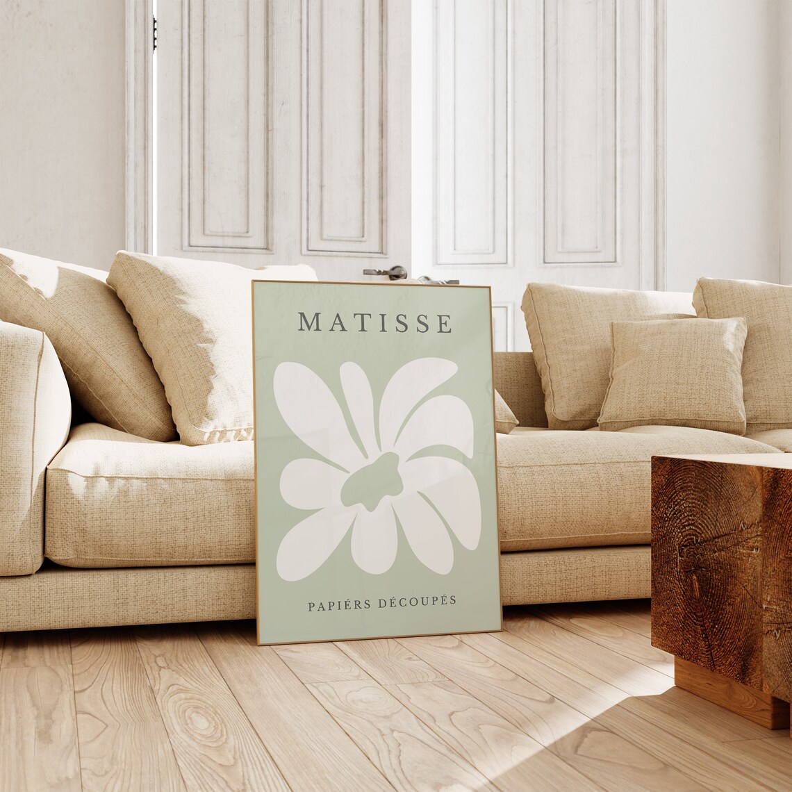 Matisse-Inspired Minimalist Neutral Art Print