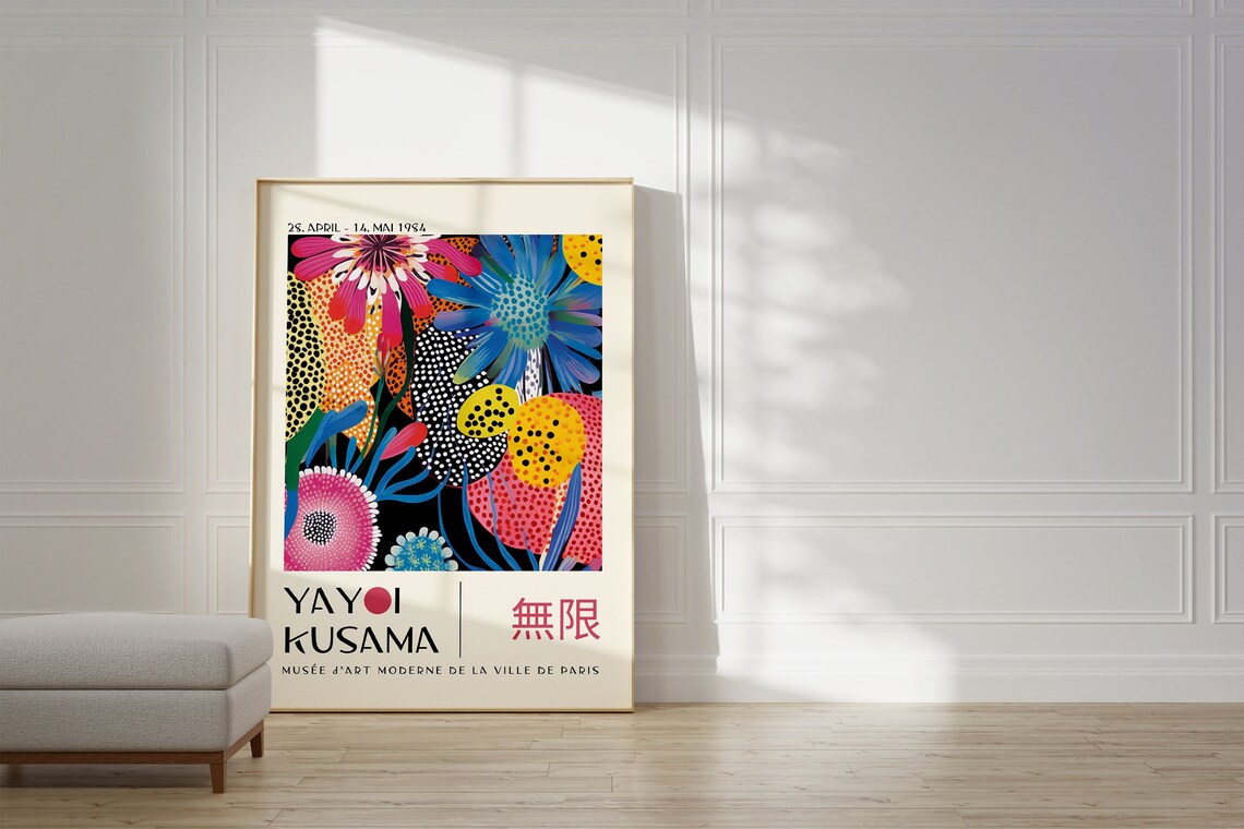 Yayoi Kusama Abstract Japanese Gallery Wall Art Print