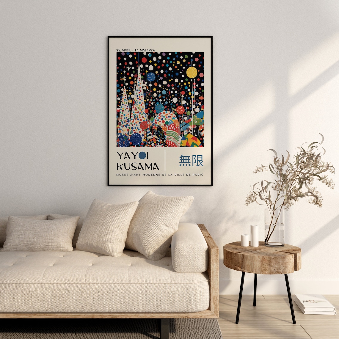Yayoi Kusama Paris Exhibition 1984 Colorful Dot Carnival Art Poster - Image 2