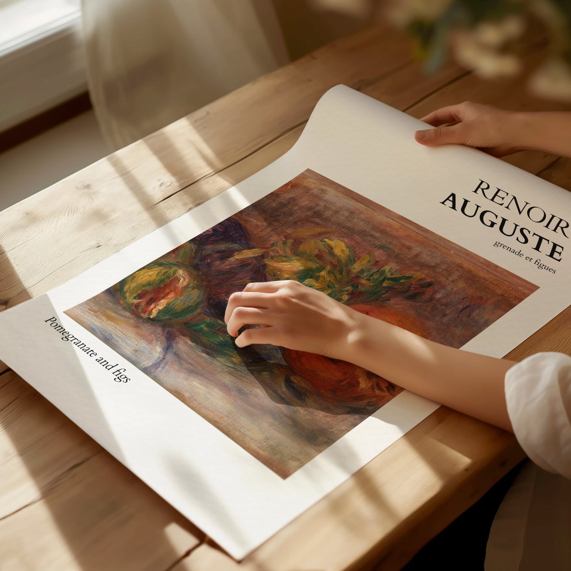Pierre Auguste Renoir Pomegranate and Figs Still Life Art Poster - Image 3