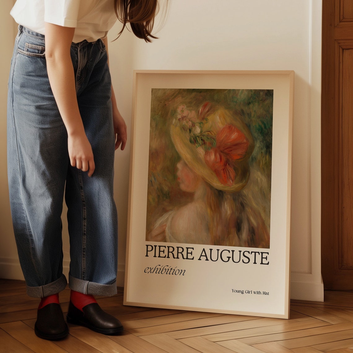 Young Girl With Hat Poster French Country Decor French Antique Oil Painting Vintage Wall Art Famous Artist Prints Original Painting - Image 5