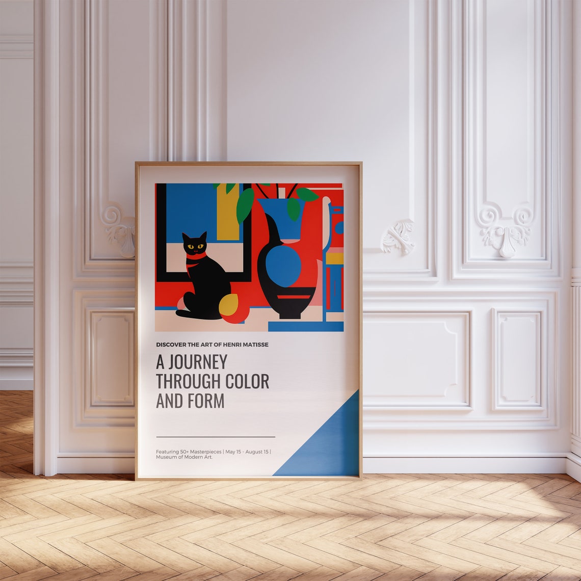 Henri Matisse Black Cat Museum of Modern Art Exhibition Poster - Image 5