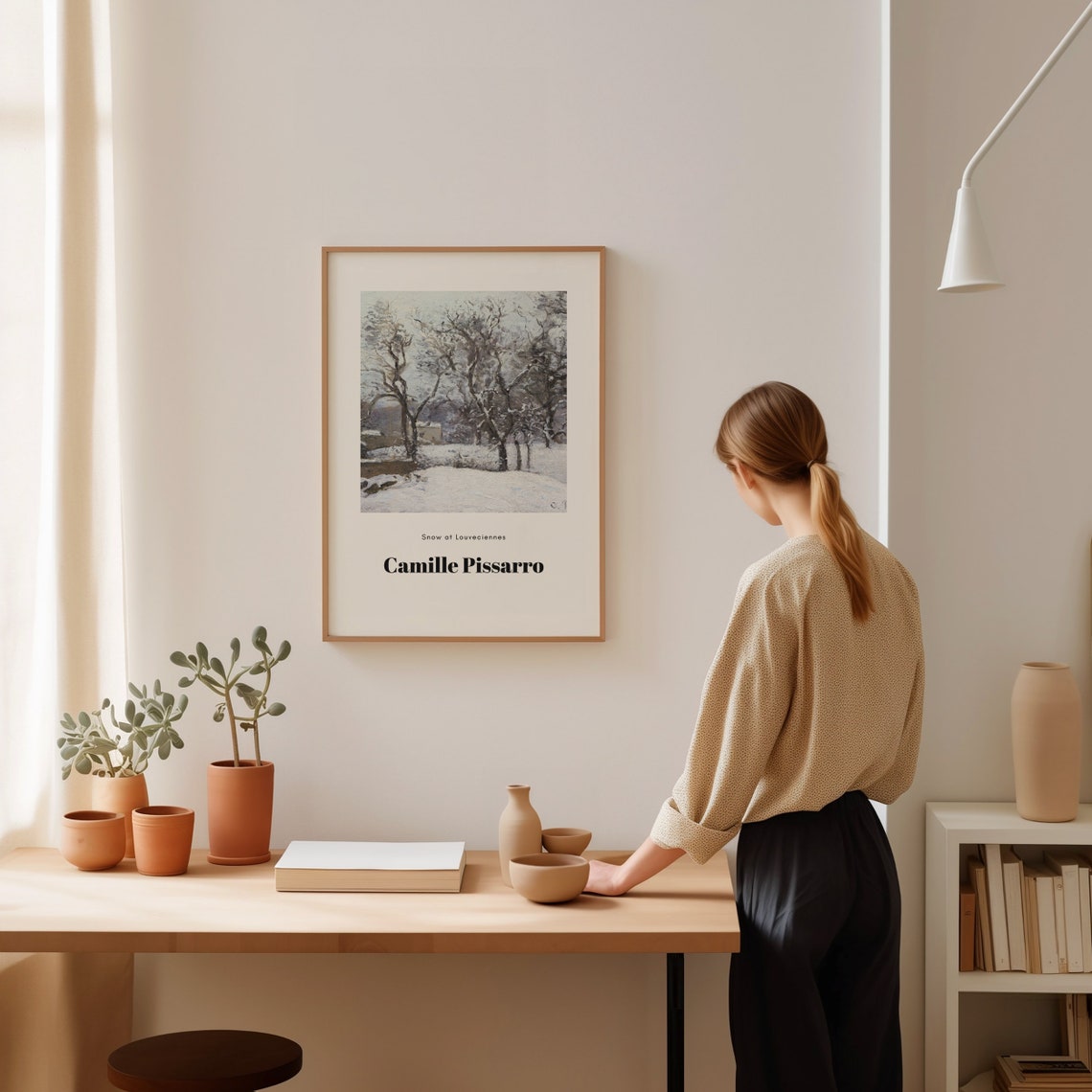 Camille Pissarro Snow at Louveciennes Winter Impressionist Poster - Image 5