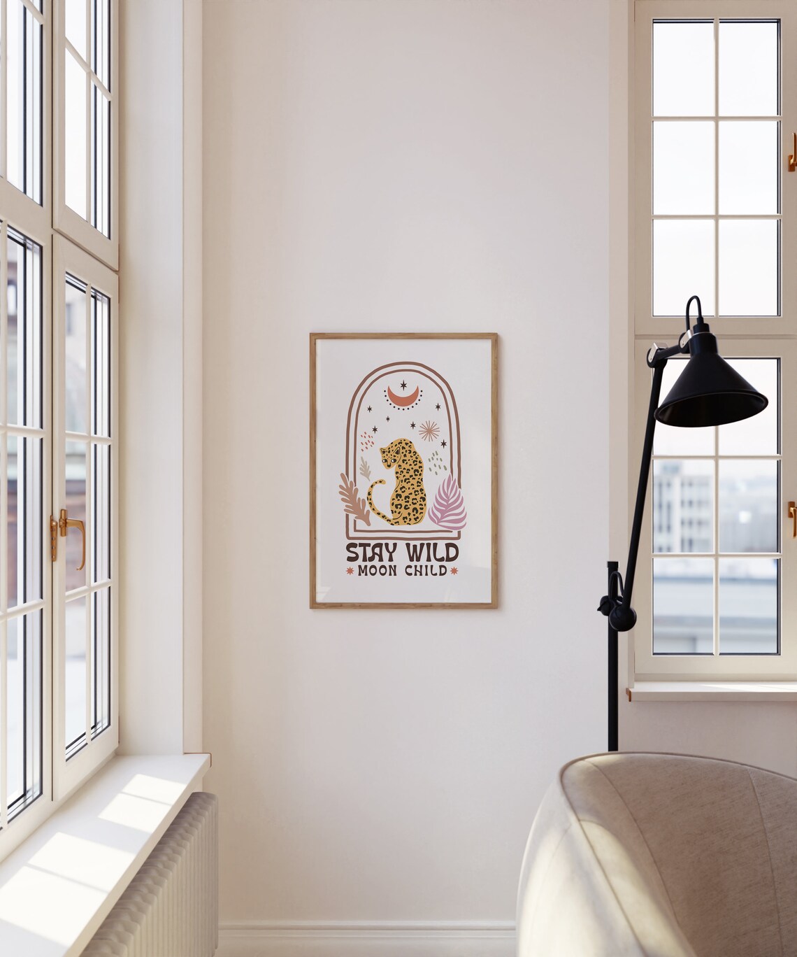 Stay Wild Moon Child Cosmic Boho Poster - Image 3