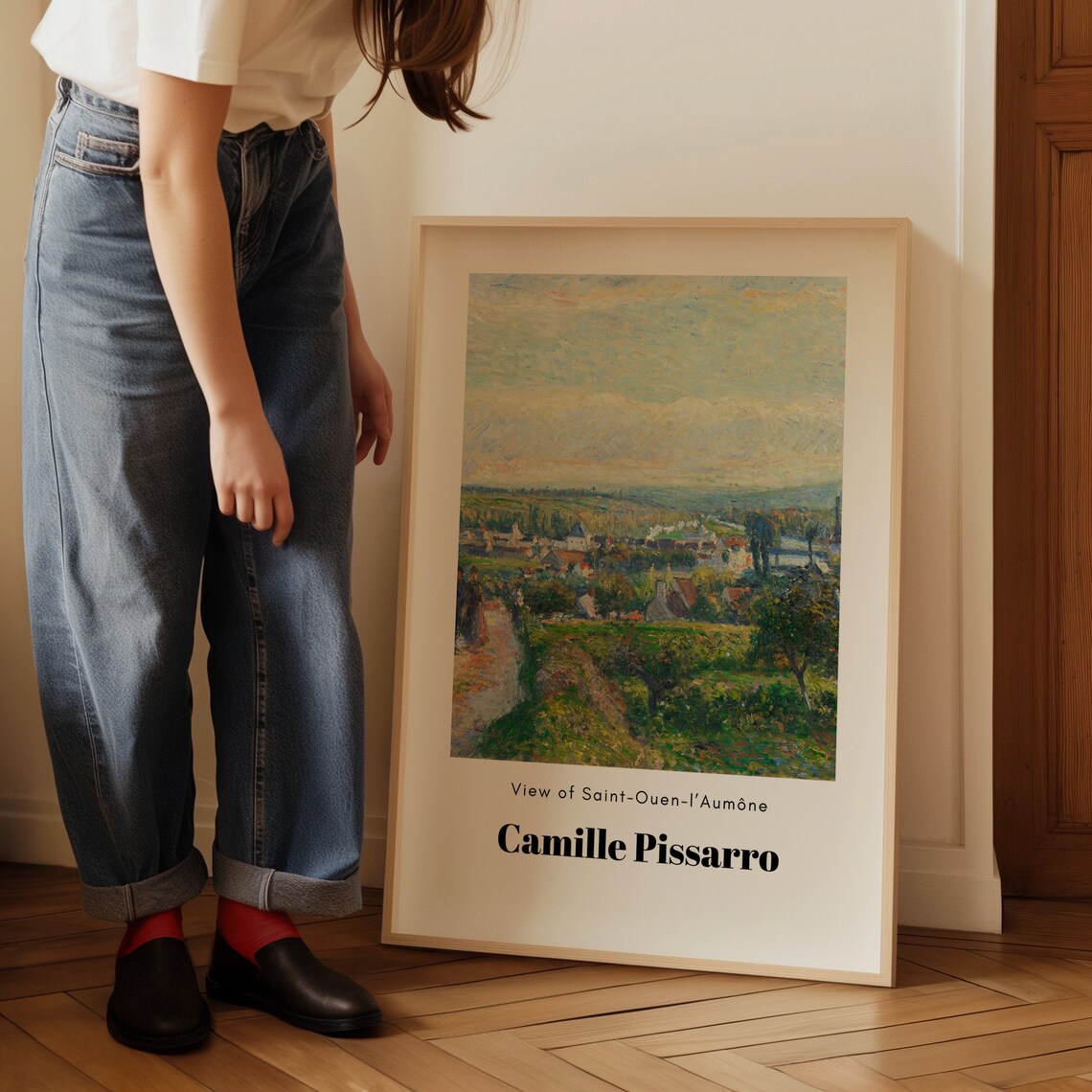 Camille Pissarro View of Saint Ouen l Aumone Impressionist Poster - Image 5