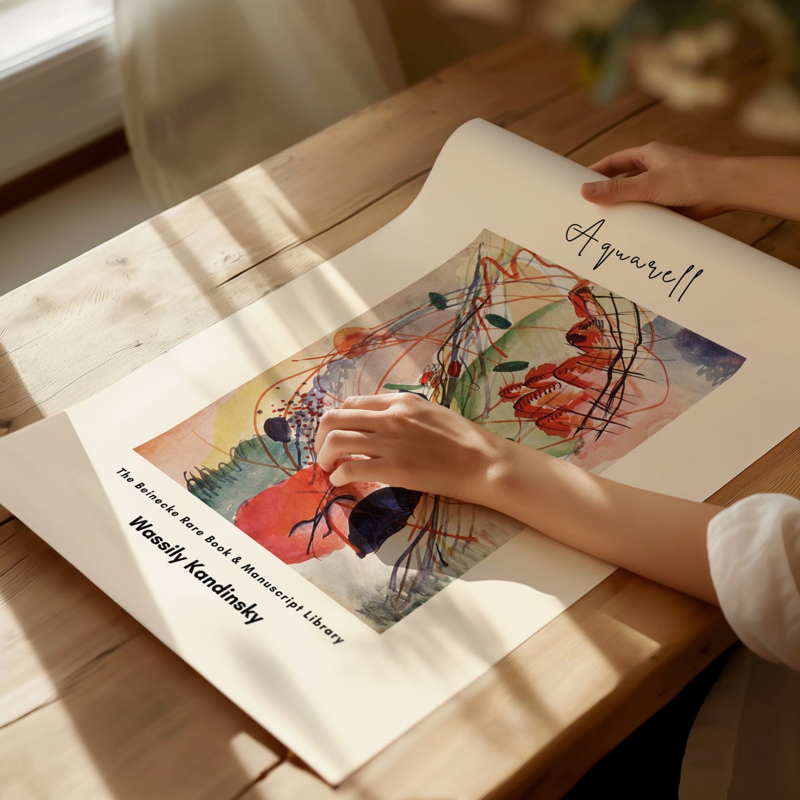 Wassily Kandinsky Aquarell Watercolor Abstract Colorful Art Poster - Image 3