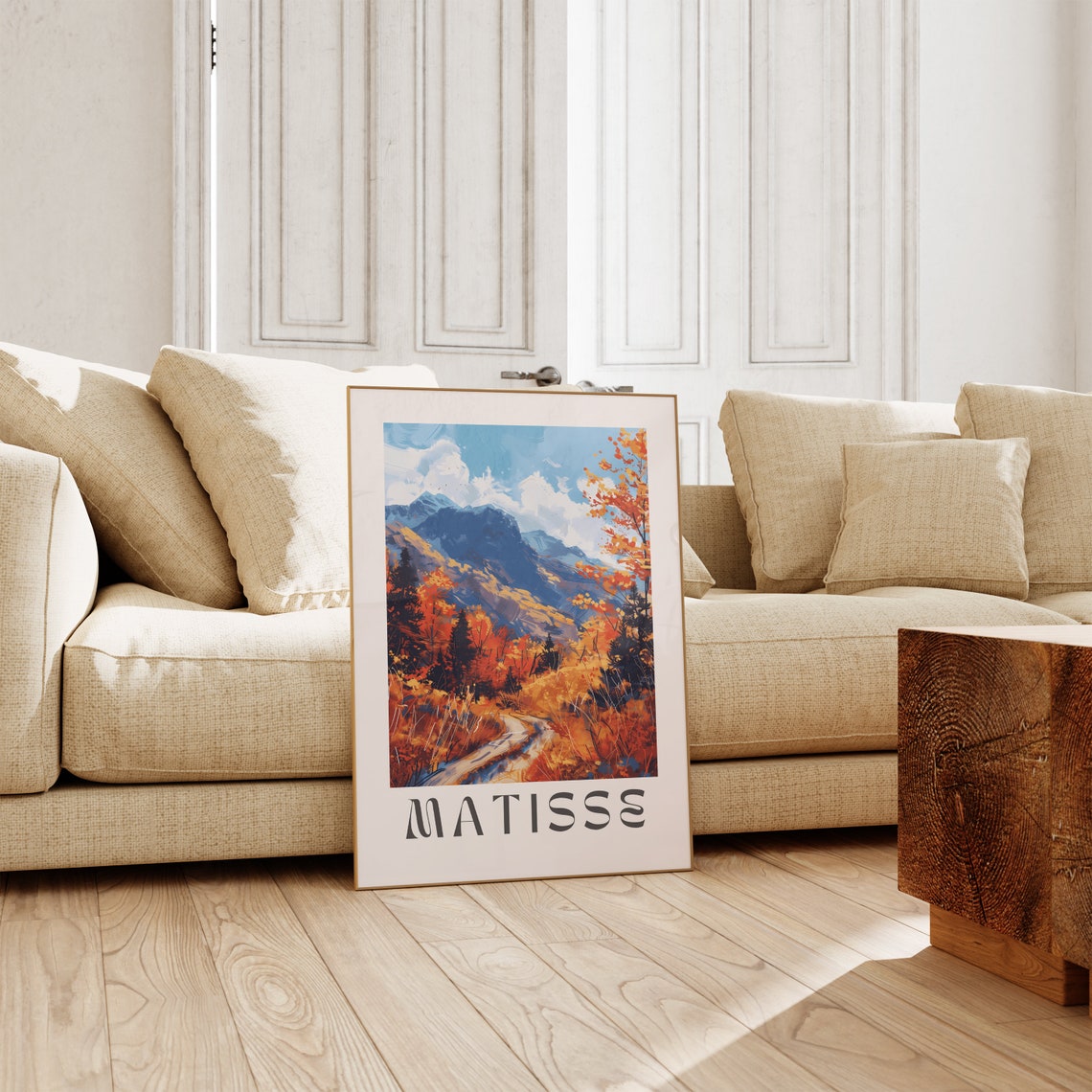 Henri Matisse Fall Foliage Mountain Trail Golden Autumn Art Poster - Image 2
