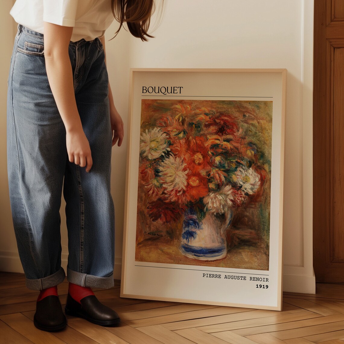Pierre Auguste Renoir Bouquet 1919 Floral Oil Painting Poster - Image 5