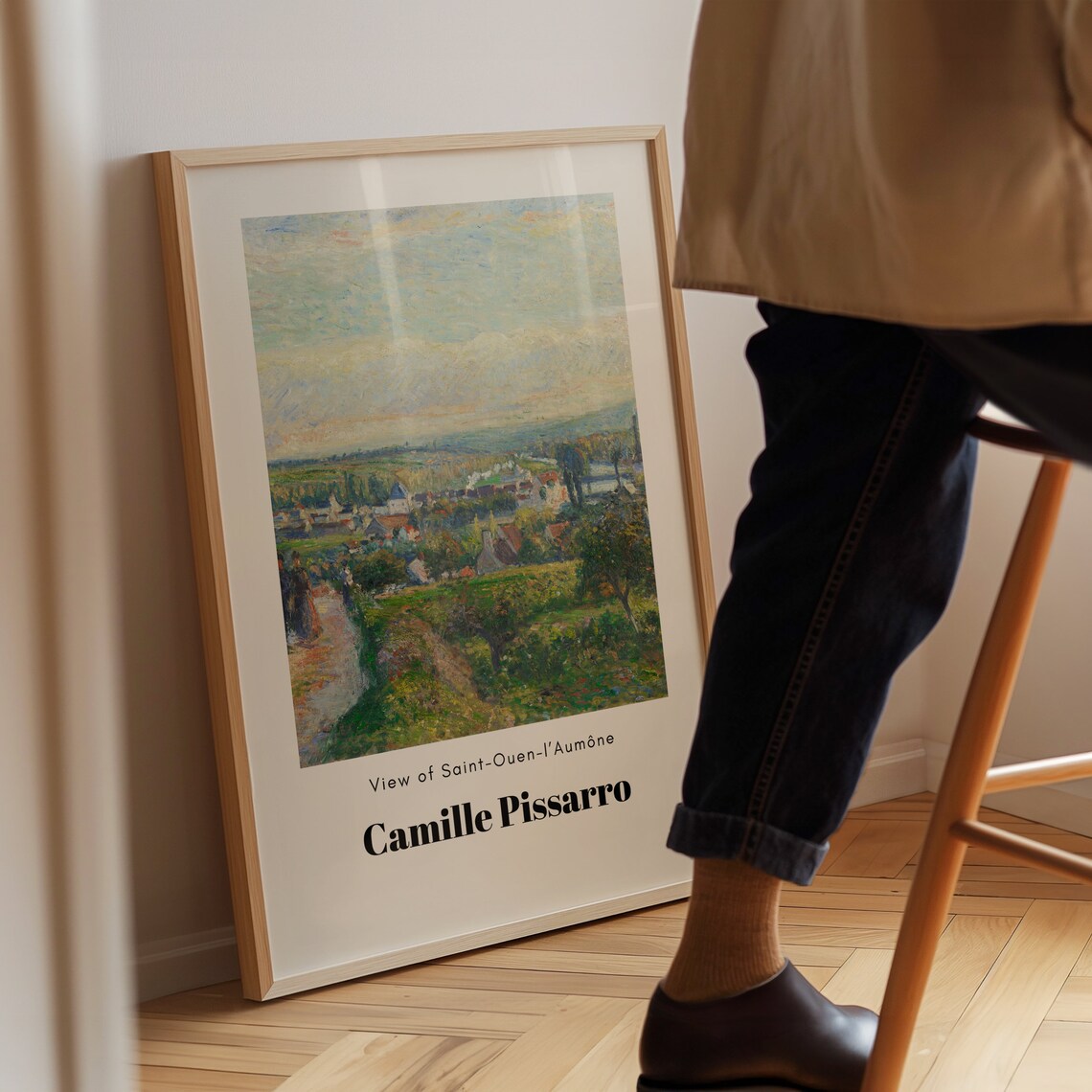 Camille Pissarro View of Saint Ouen l Aumone Impressionist Poster - Image 3