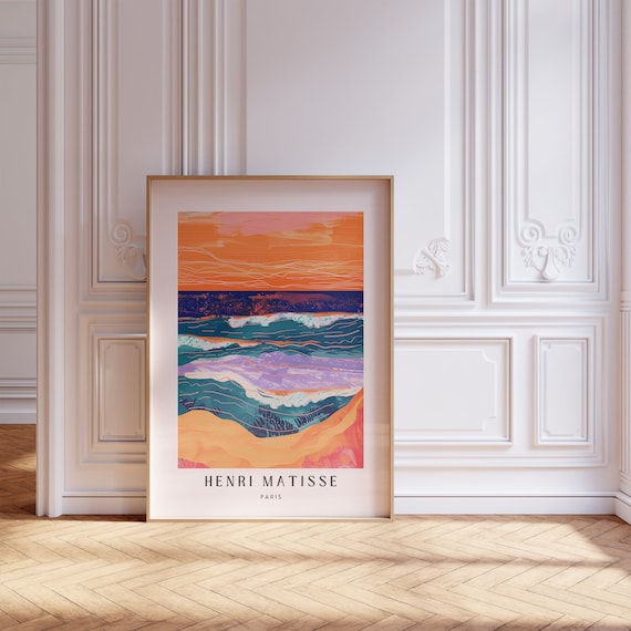 Henri Matisse Inspired Print With Frame Artful Matisse Framed Poster Matisse Art Print Livingroom Wall Art Gallery Wall Printed Matisse