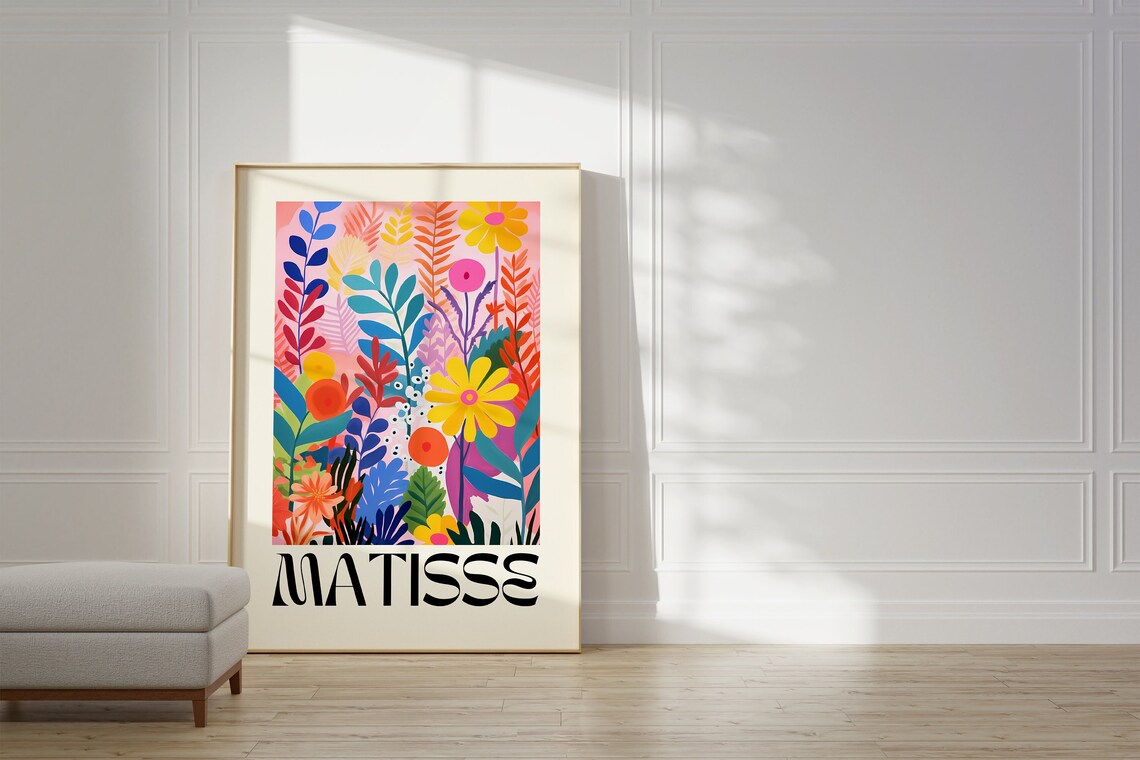 Henri Matisse-Inspired Cut Outs Art Print