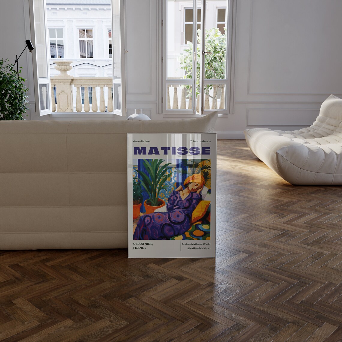Henri Matisse Odalisque Reclining Woman Nice France Exhibition Poster - Image 2