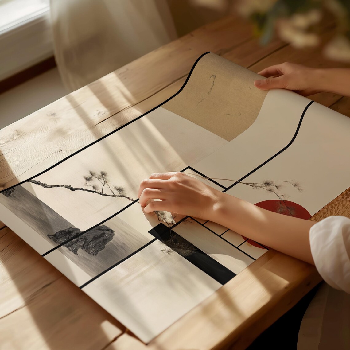 Japanese Minimalist Zen Garden Travel Poster - Image 4