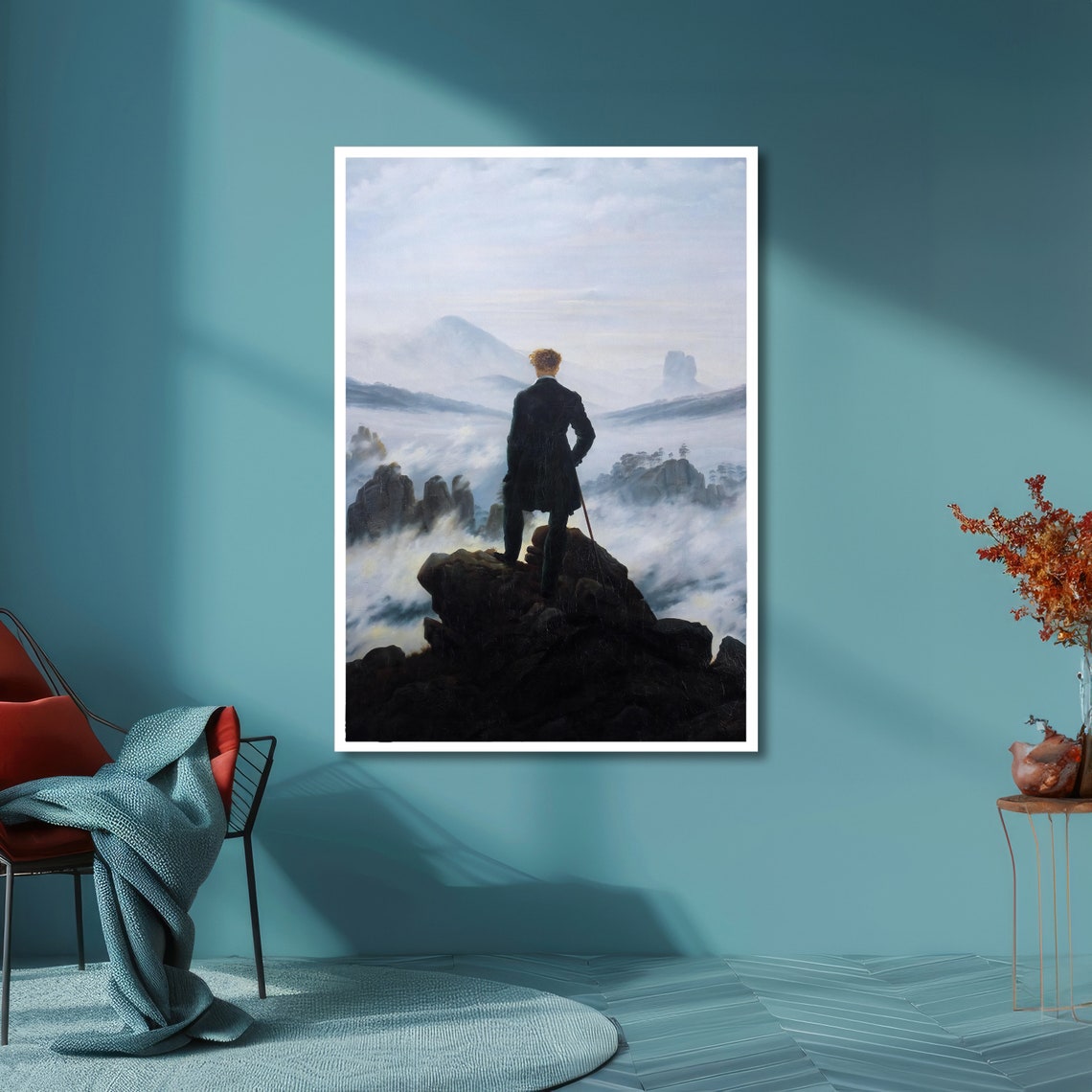 The Wanderer Above the Sea of Fog Friedrich Romantic Art Poster - Image 5