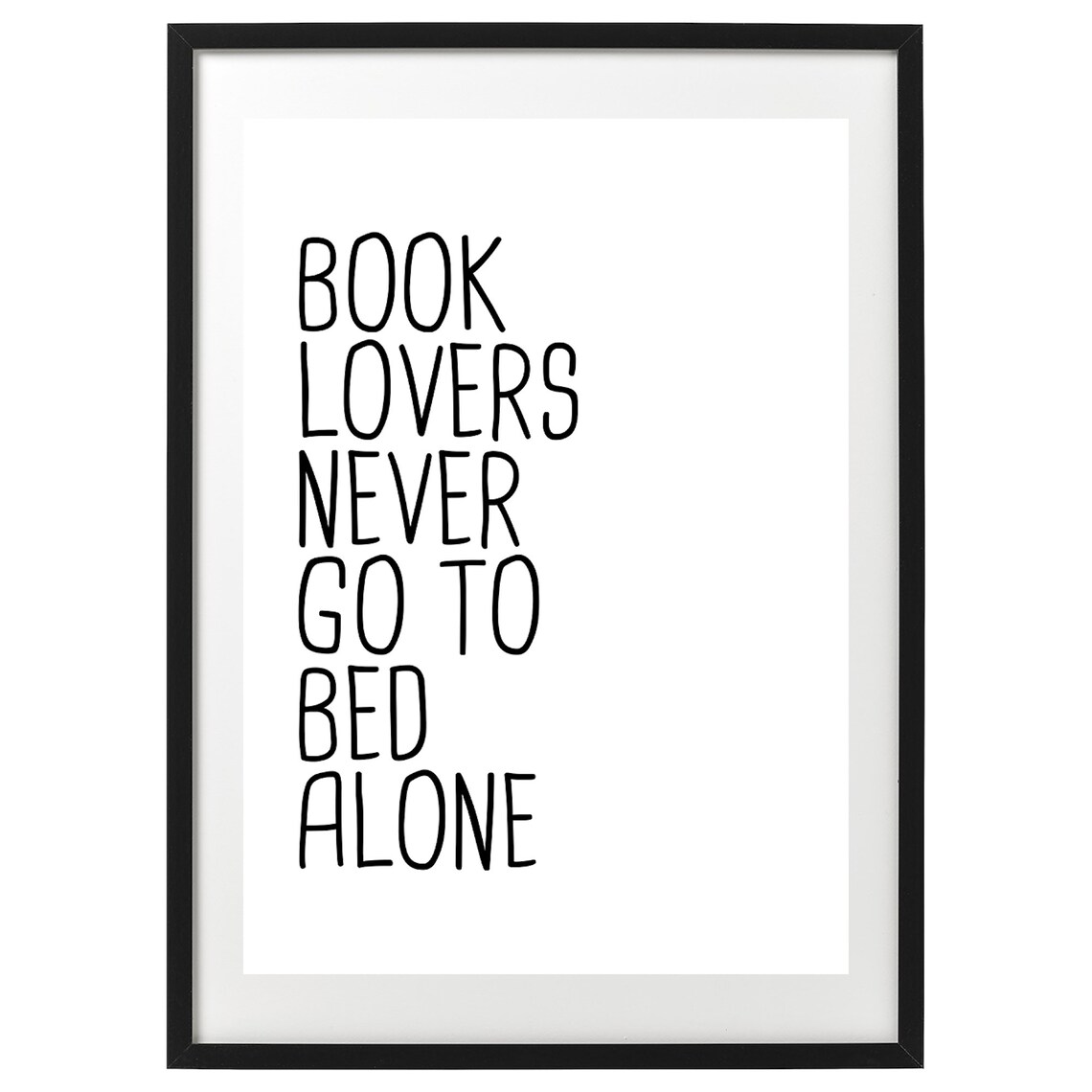 Book Lovers Never Go To Bed Alone Art Print - Image 2