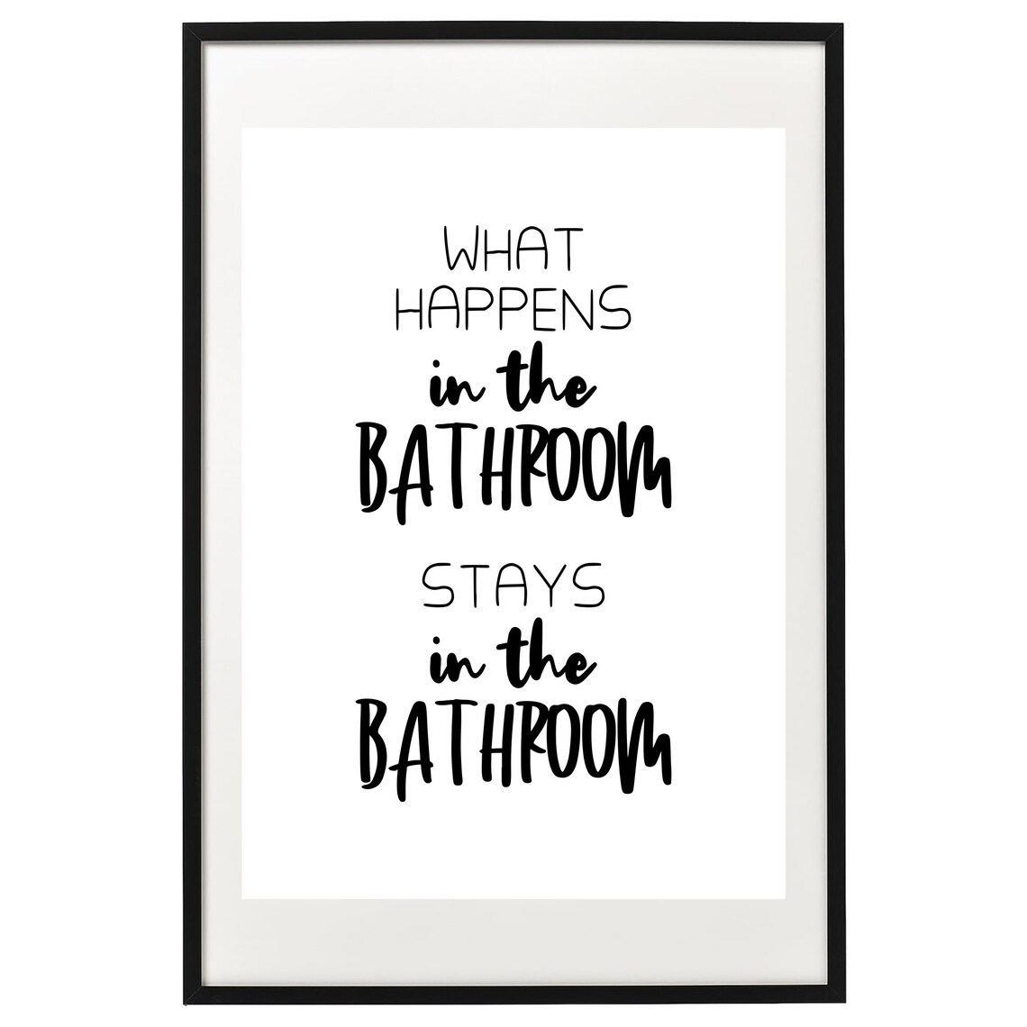 What Happens In The Bathroom Bathroom Poster - Image 2