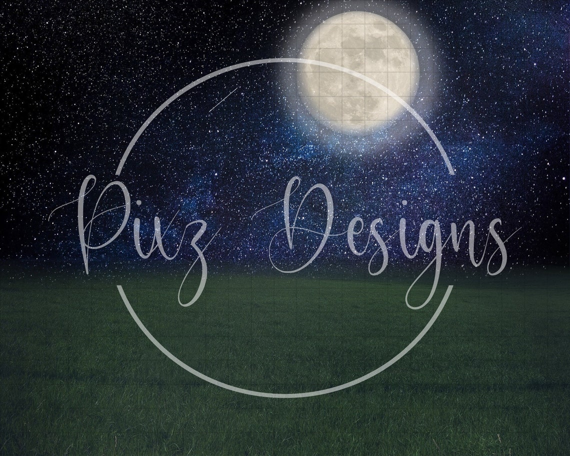 Starry Night Moon Backdrop, Van Gogh