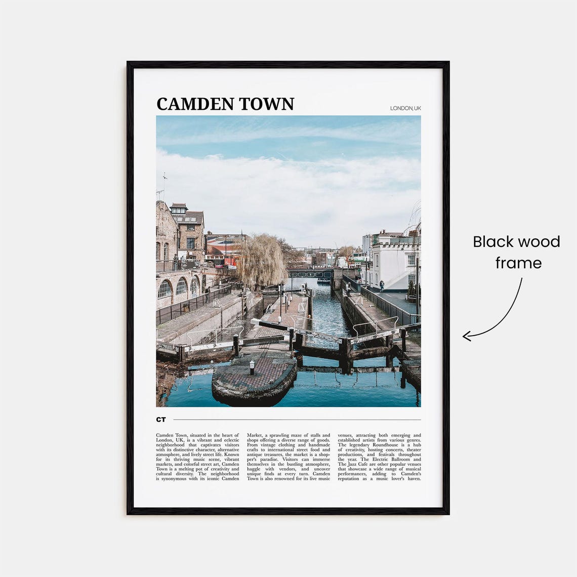 Camden Town Travel Poster Camden Town Wall Art Camden Town Poster Print Camden Town Photo Camden Town Decor London Uk - Image 2