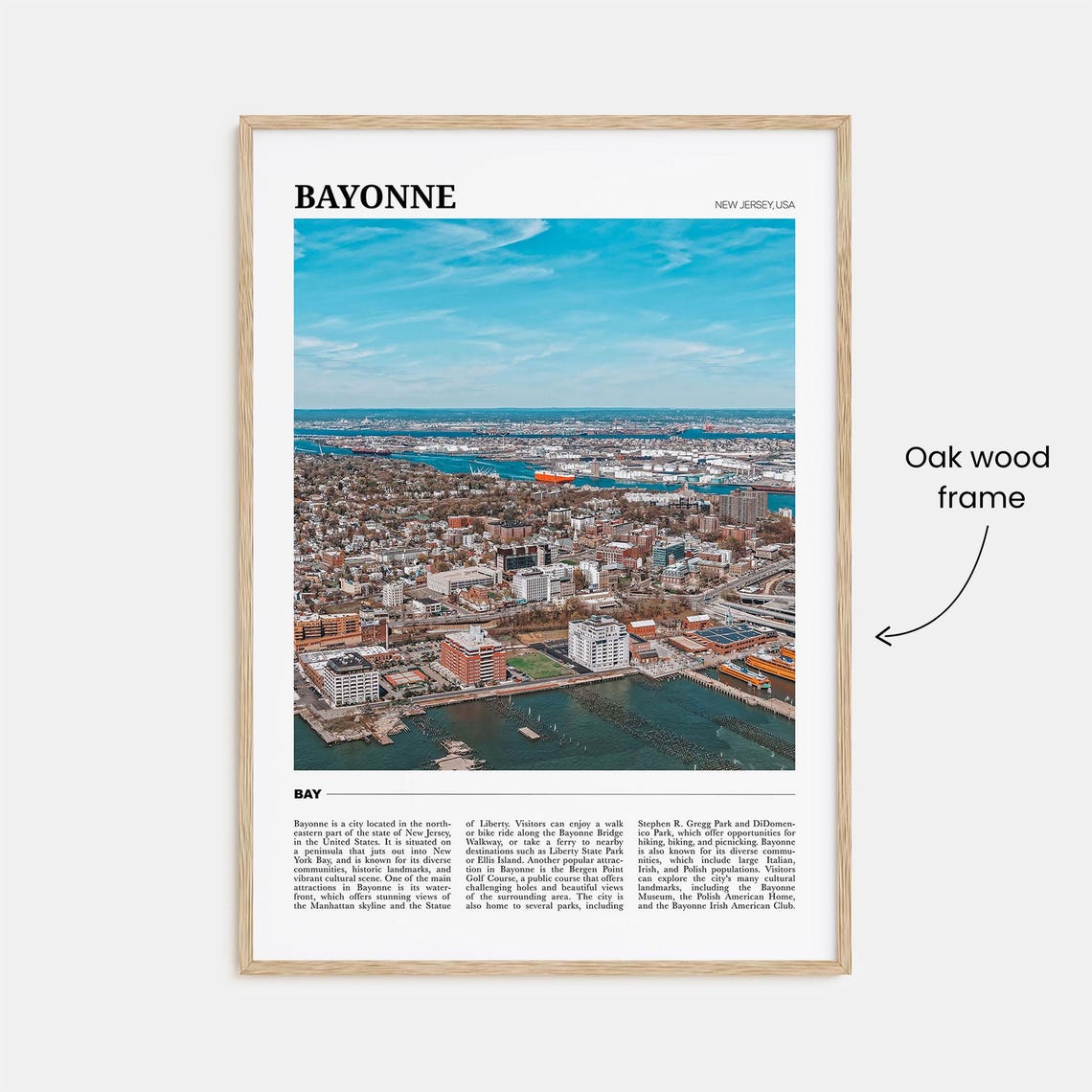 Bayonne Travel Poster New Jersey Bayonne Wall Art Bayonne Poster Print Bayonne Photo Bayonne Decor New Jersey Usa - Image 3