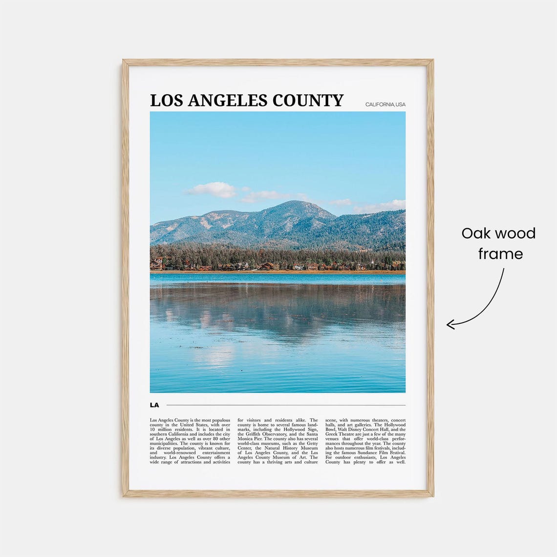 Los Angeles County Travel Poster Los Angeles County Wall Art Los Angeles County Poster Print Los Angeles County Photo Los Angeles Decor - Image 3