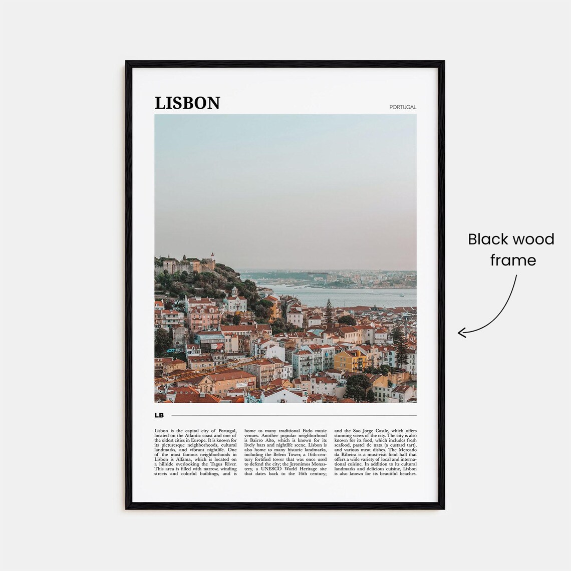 Lisbon Travel Poster, Portugal City Decor Print - Image 2